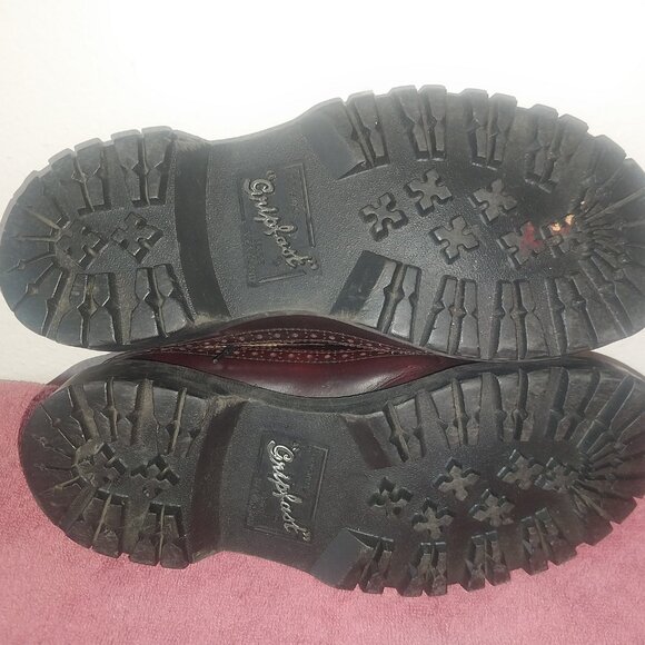 GRIPFAST STEEL TOE OXFORD BROWN LEATHER SHOES SZ 5 UK 35 - Picture 10 of 16